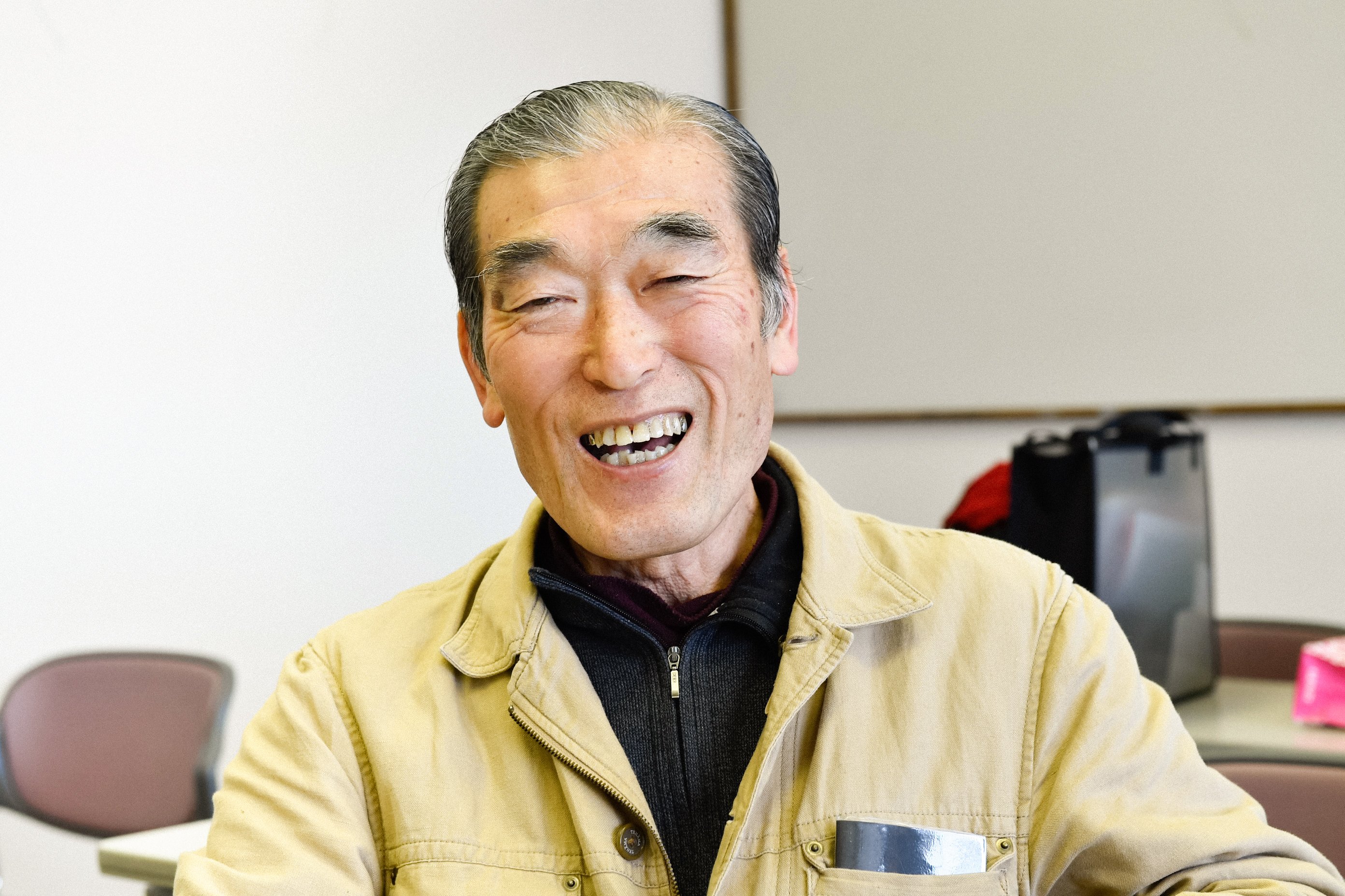 1974年入部、全支部長堀雅征さん。